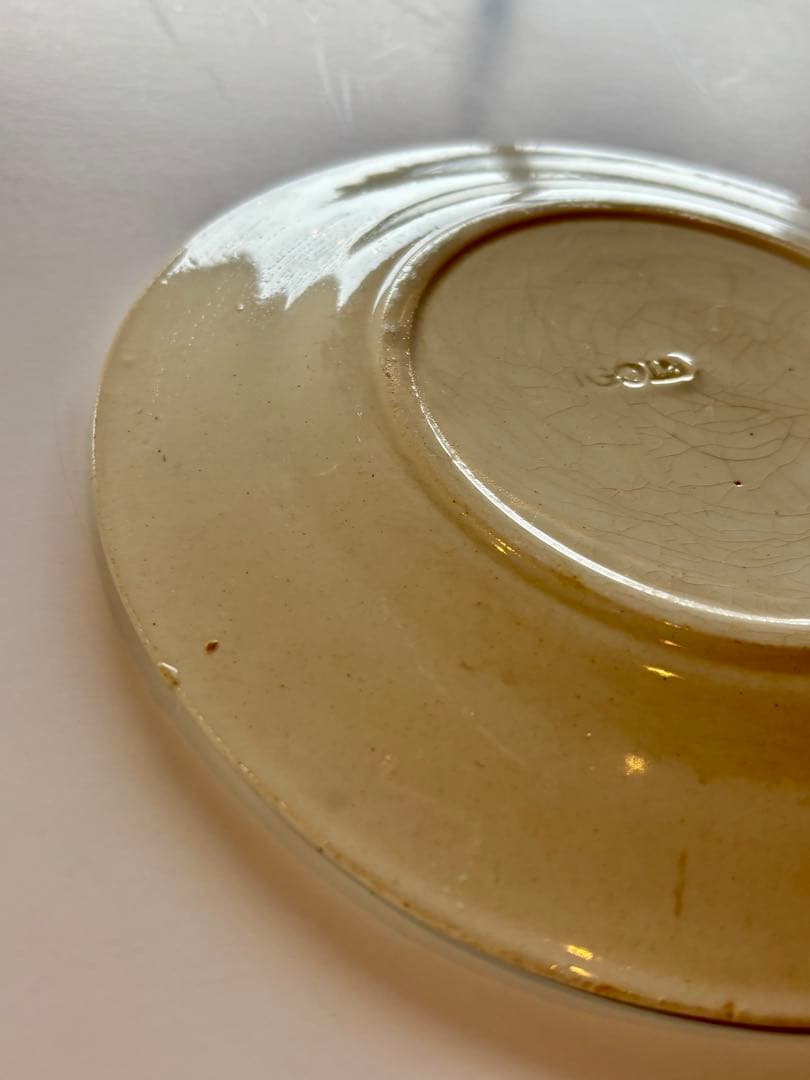 フランスアンティーク ディゴワン いちごステンシル バルボティーヌ ケーキ皿