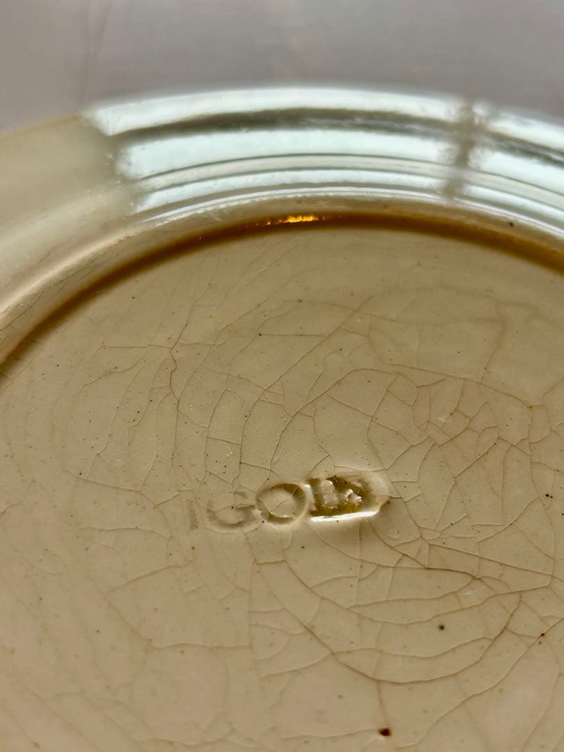 フランスアンティーク ディゴワン いちごステンシル バルボティーヌ ケーキ皿