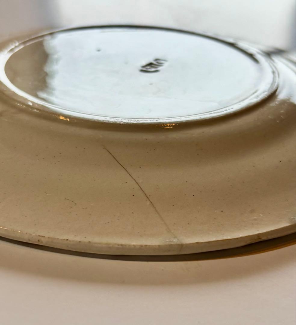 フランスアンティーク ディゴワン いちごステンシル バルボティーヌ ケーキ皿