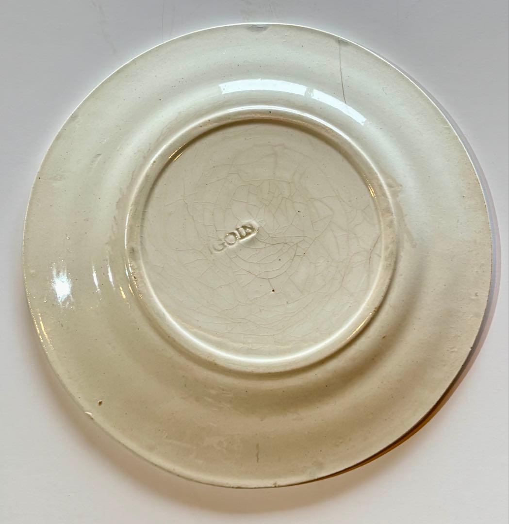 フランスアンティーク ディゴワン いちごステンシル バルボティーヌ ケーキ皿