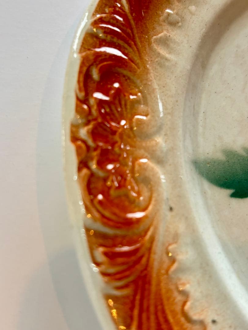 フランスアンティーク ディゴワン いちごステンシル バルボティーヌ ケーキ皿