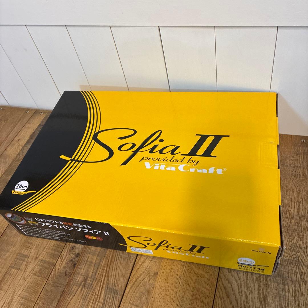 新品 ビタクラフト ソフィアⅡ フライパン 28cm No.1748 ガラス蓋付