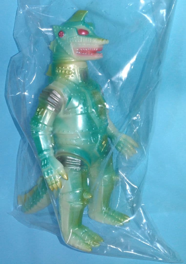【最終値下げ】メカゴジラ蓄光グリーン・ソフビ人形／イベント限定品