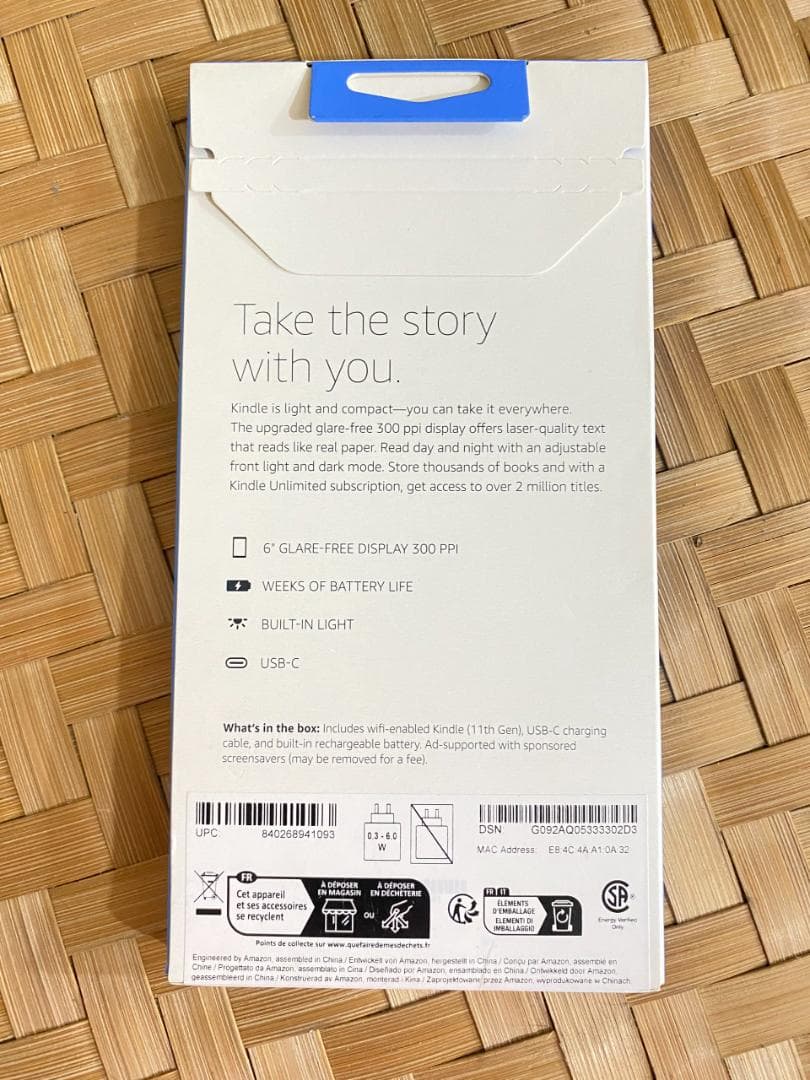 電子書籍リーダー本体 KINDLE 11TH