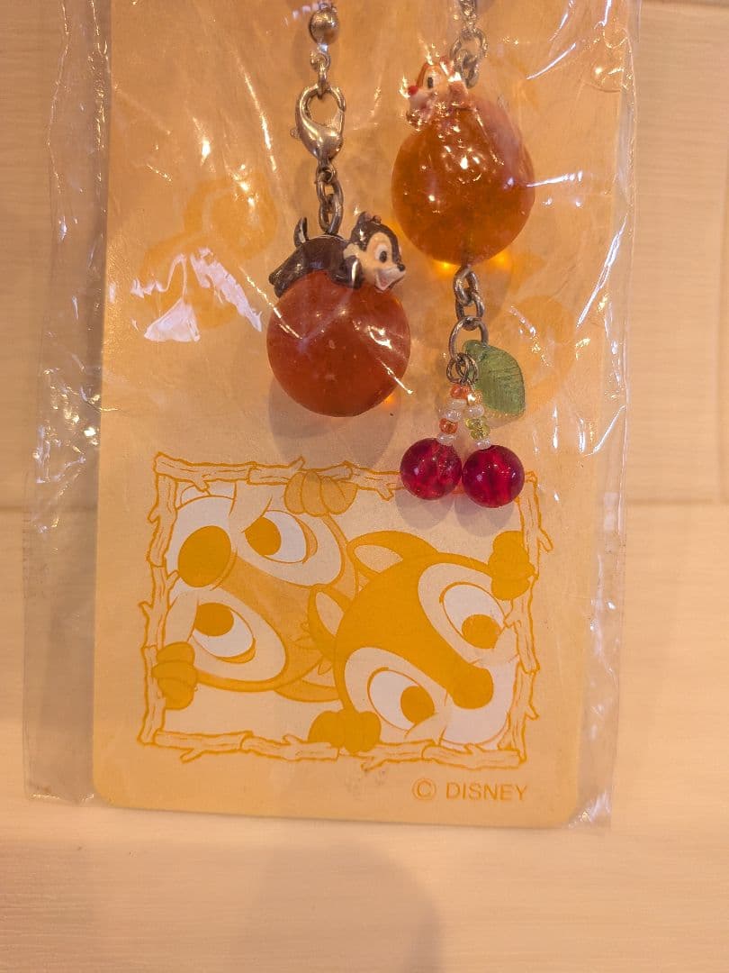 希少　チップとデール　ストラップ　チャーム　当時物　レトロ　ディズニーストア
