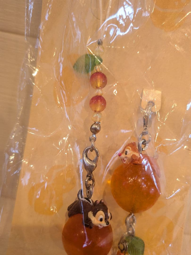 希少　チップとデール　ストラップ　チャーム　当時物　レトロ　ディズニーストア