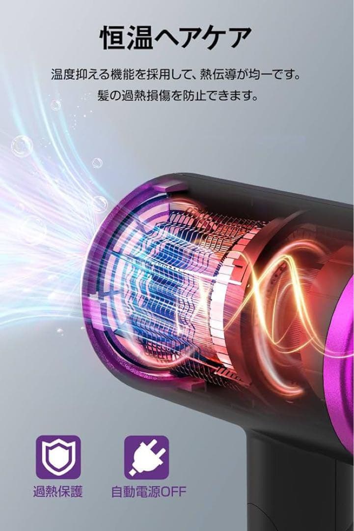 匿名配送❣️ Bestore ドライヤー 1300w 折り畳み 速乾 ノズル付き