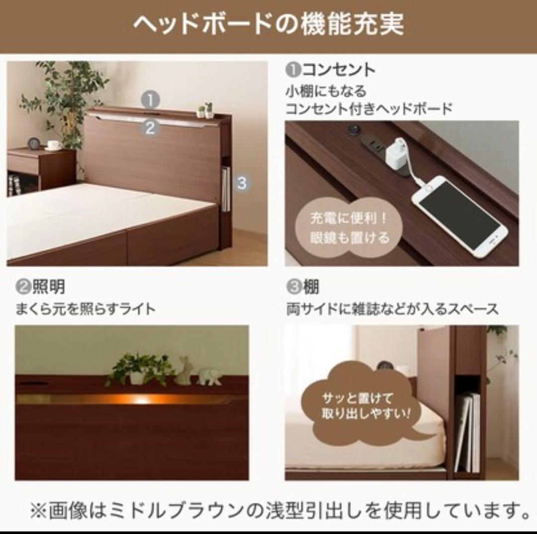 NITORI 収納付きベッドフレーム