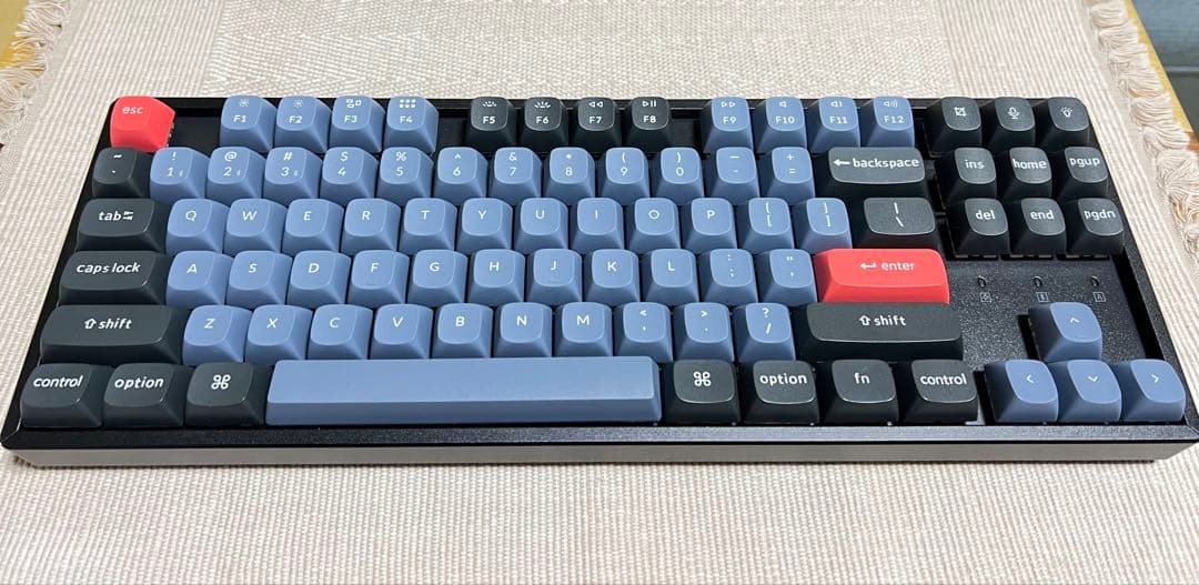 Keychron K8 Pro 茶軸メカニカルキーボード 純正パームレスト付