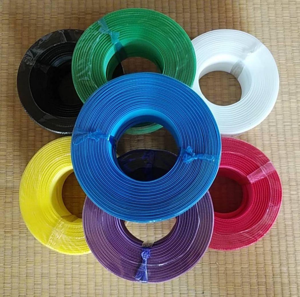 PPバンドかご(3用途仕様はけご　特大)、収穫かご　プラカゴ　模様b-オ-青