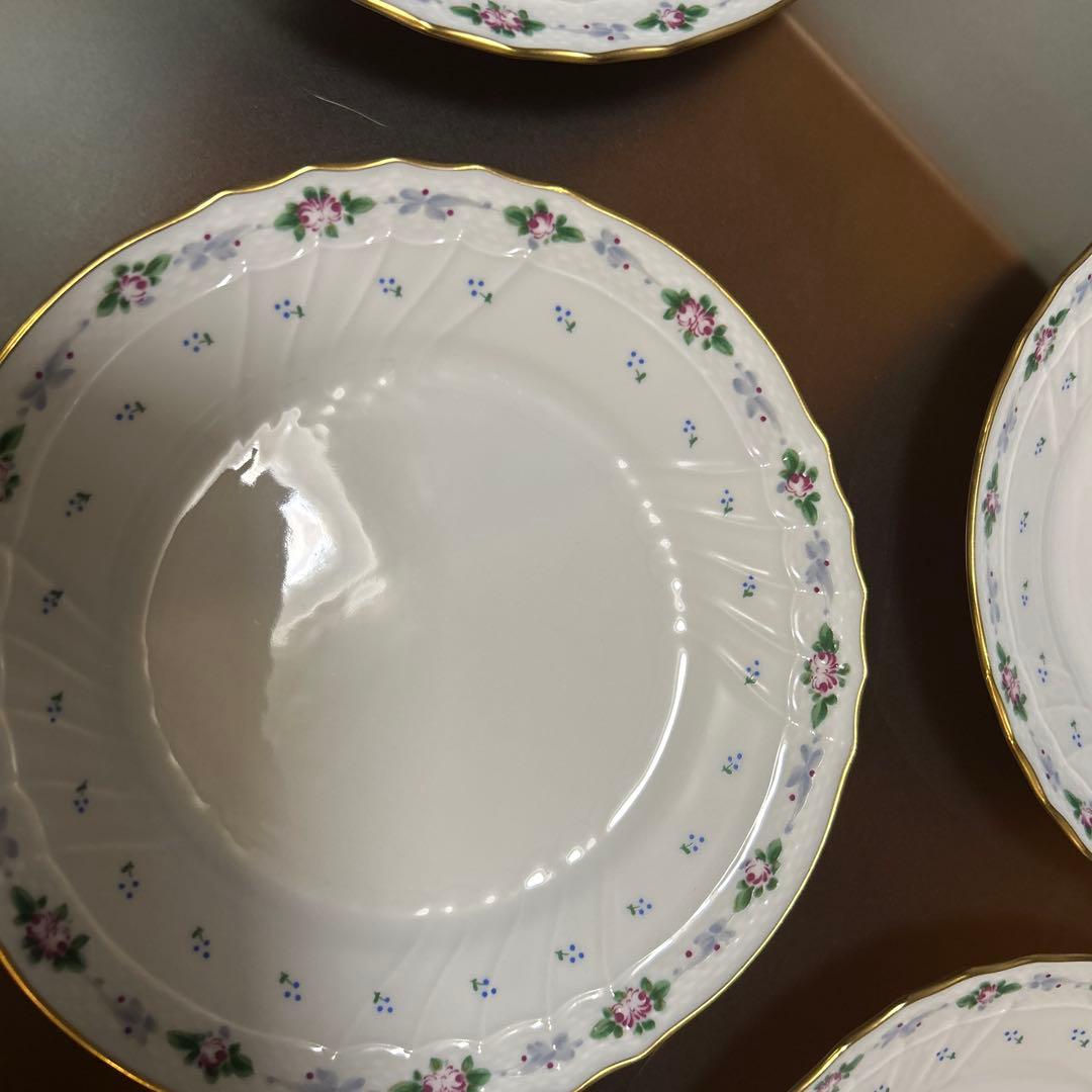 Richard Ginori 花柄の中皿6枚セット