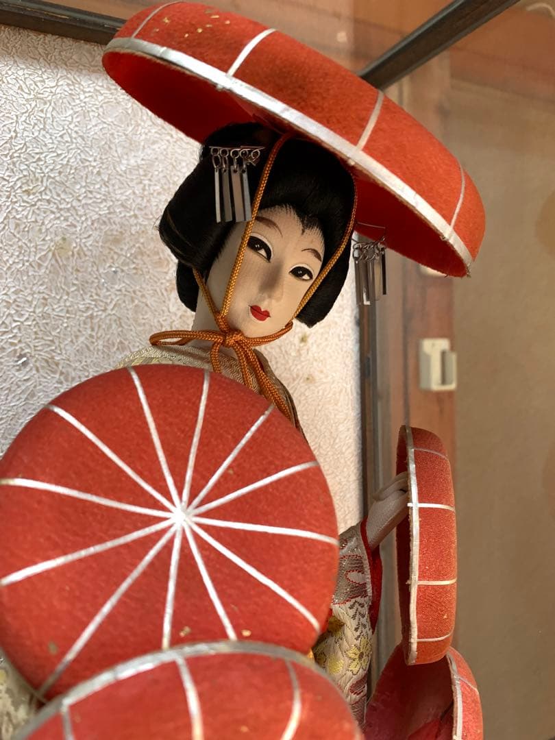 昭和レトロ　日本人形　着物　和風人形　人形　ケース付き