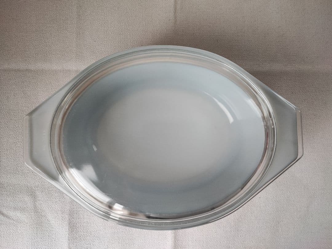 オールドパイレックス　オーバルキャセロール / スノーフレーク ブラック