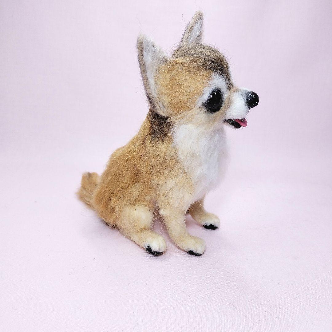 リン様 羊毛フェルト チワワ ハンドメイド 犬
