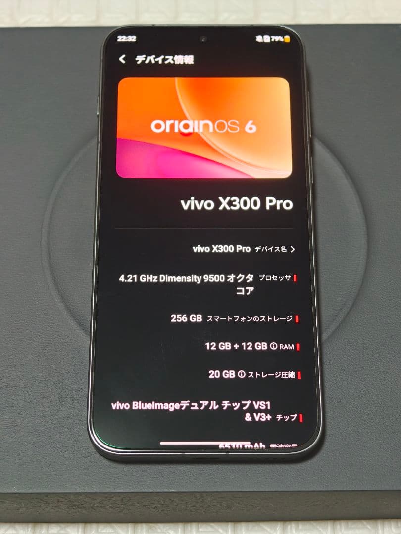 【極美品】12/256 vivo x300 Pro 大陸版 ブラック