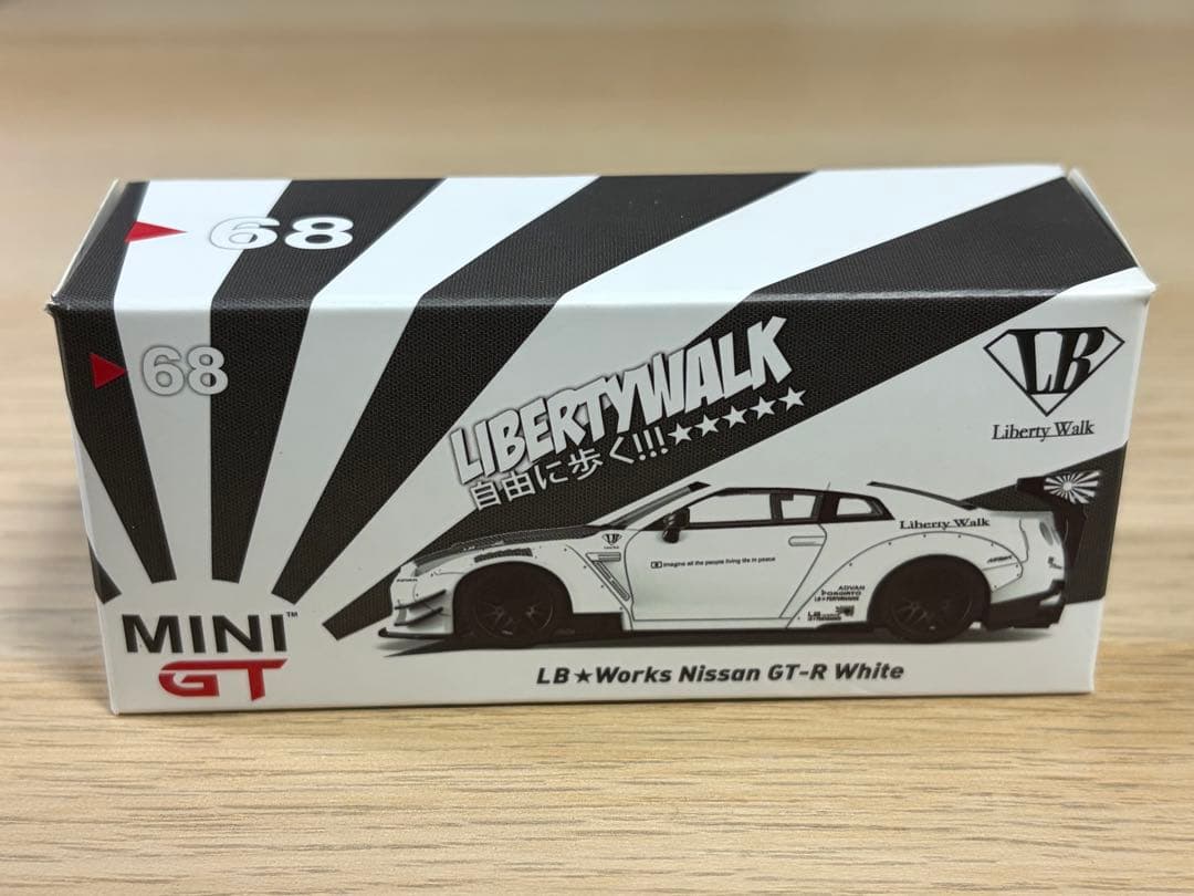 MINIGT LB works リバティウォーク　日産　GTR White 68