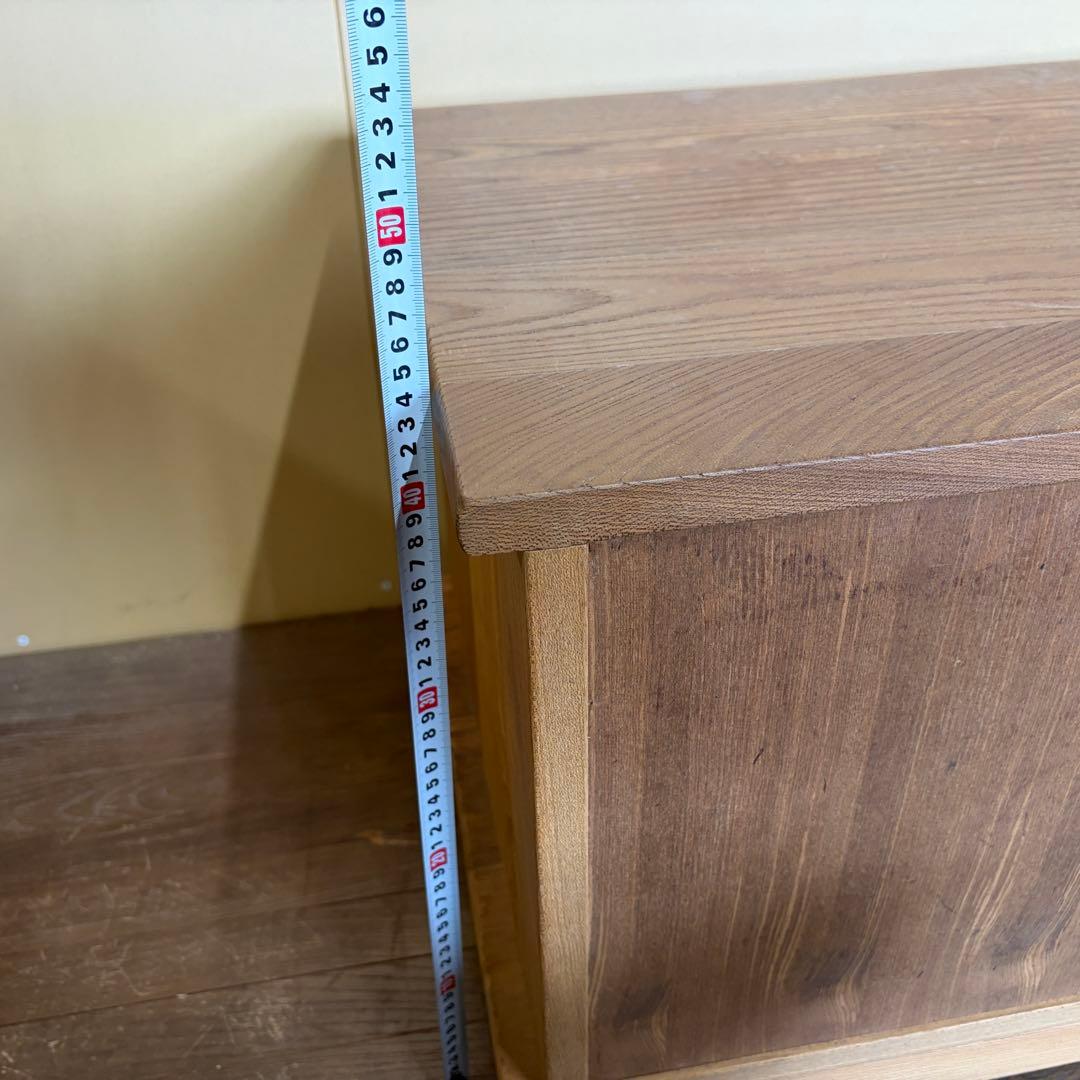 和風 置床 床の間 木製 ローボード 引き戸収納