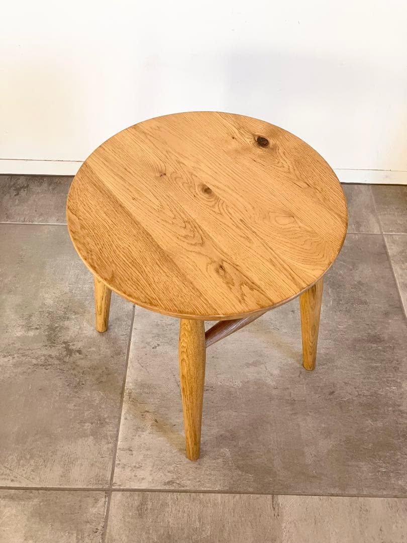 木製ラウンドスツール