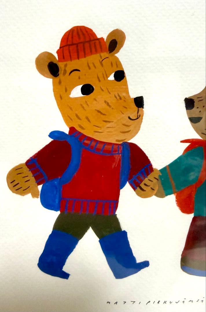 ★マッティ・ピックヤムサ　クマのイラスト　直筆サイン入り