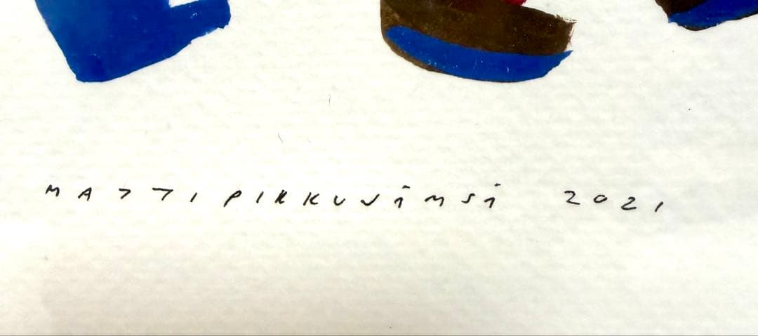 ★マッティ・ピックヤムサ　クマのイラスト　直筆サイン入り