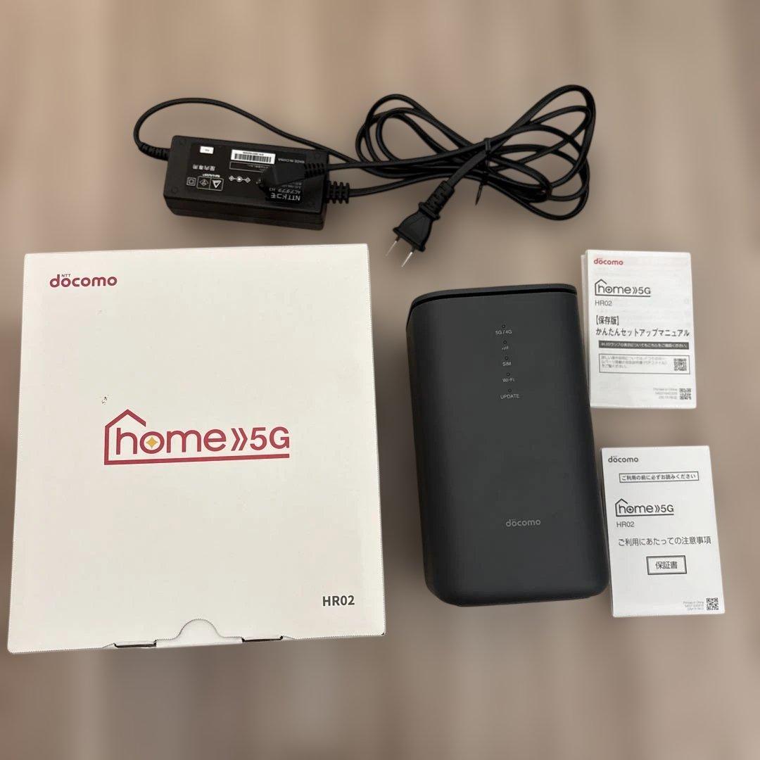 NTTドコモ 5G HR02 ホームルーターdocmo 2ヶ月使用美品