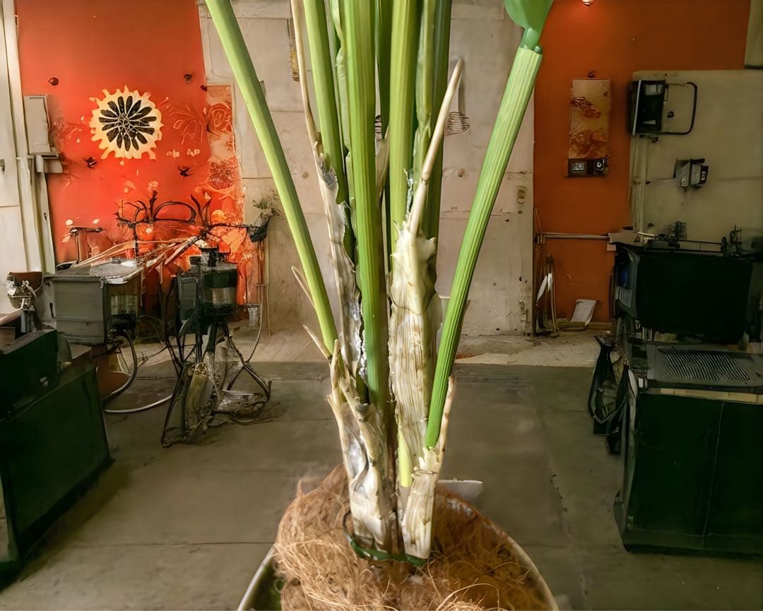 光触媒　人工観葉植物　ウォールグリーン　フェイクグリーン　アレカヤシ94白鉢@@