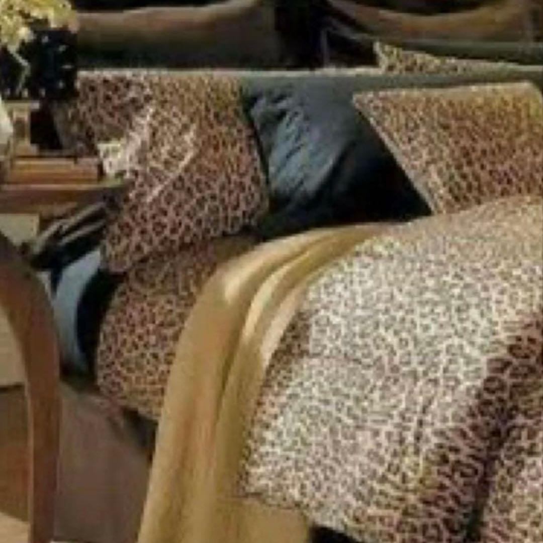 廃盤貴重！ラルフローレンホーム✳︎豹柄✳︎フィッテドシーツ✳︎ダブルサイズ