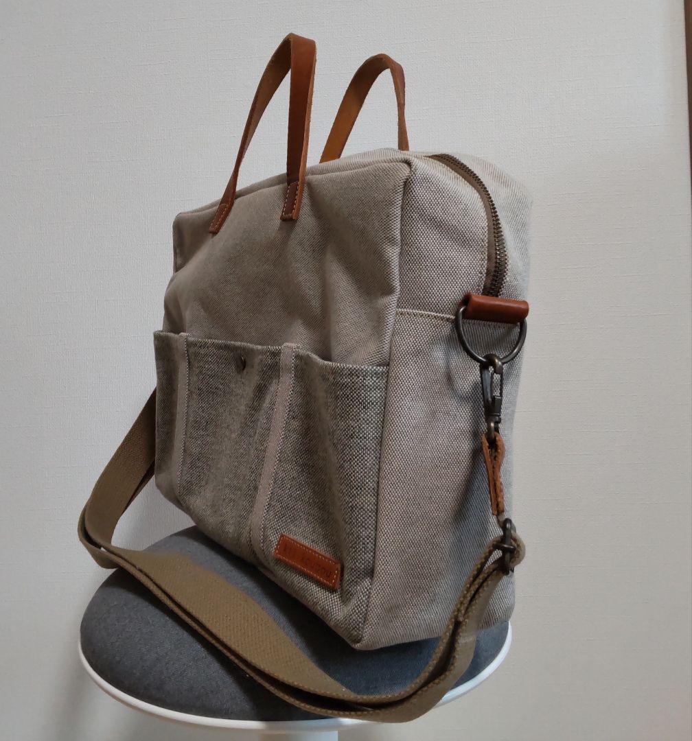 【高島帆布】kii工房　手作り帆布　ボストンバッグ