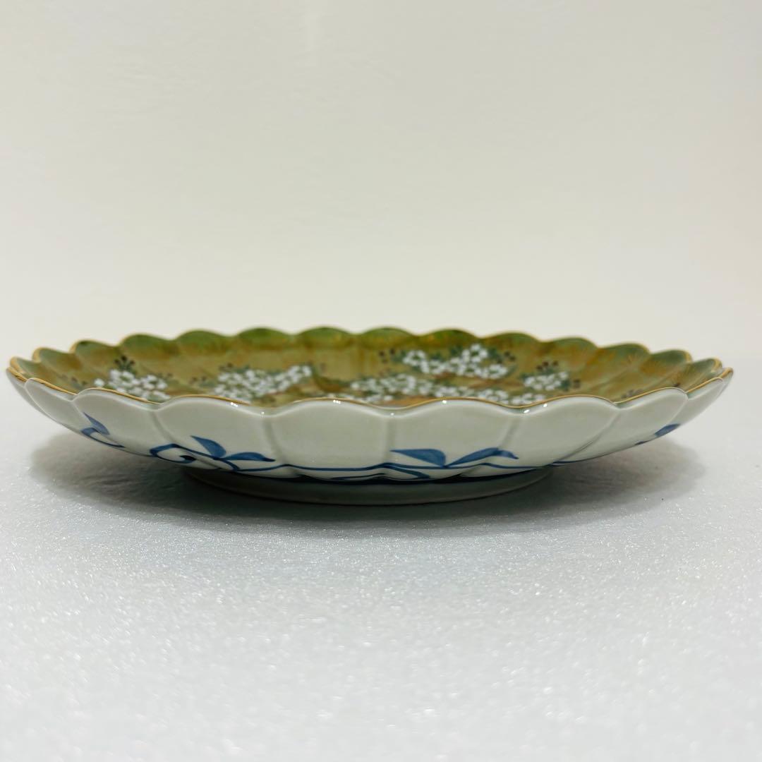 ⭐️ 波佐見焼 林九郎窯 金彩染錦 琳派 桜樹文 19cm 銘々皿未使用品 ⭐️