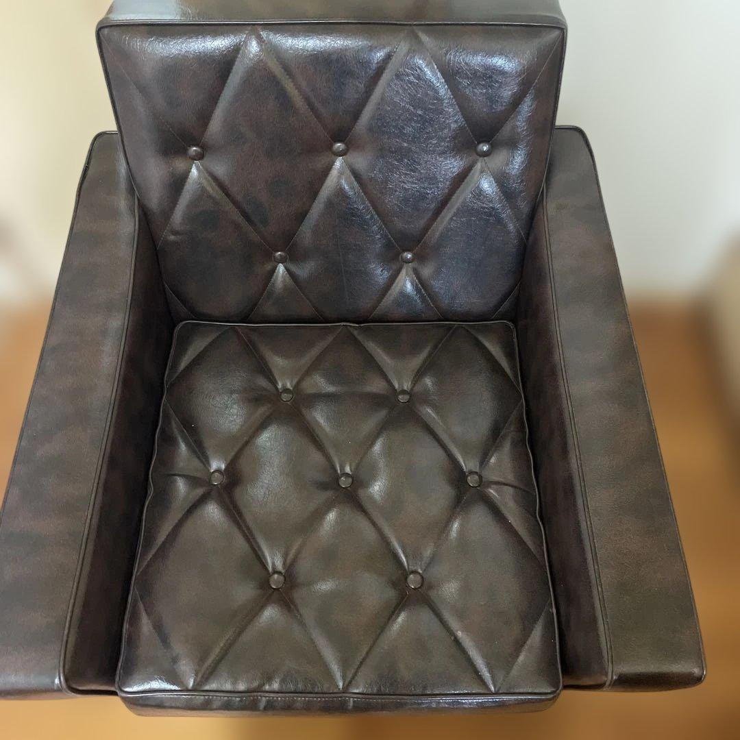 カリモク　ロビーチェア　 1人掛け　アームチェア 　ダークブラウン