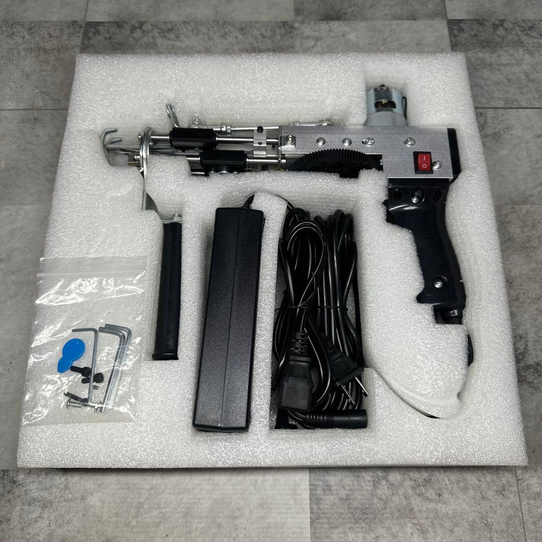 タフティングガン 電動ラグ製作機 本体セット 箱付