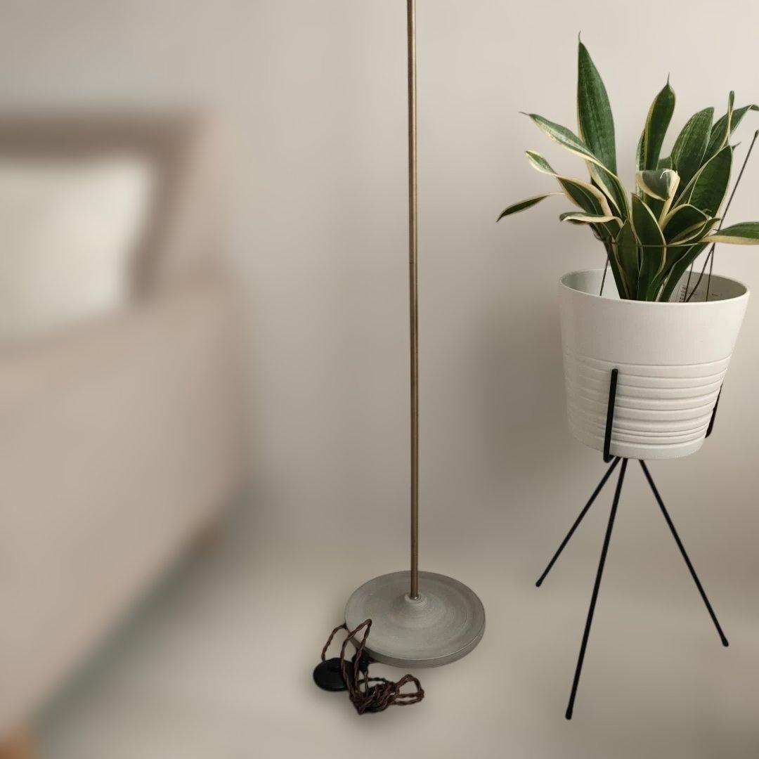 【超美品】アーチ型ホワイトフロアスタンド