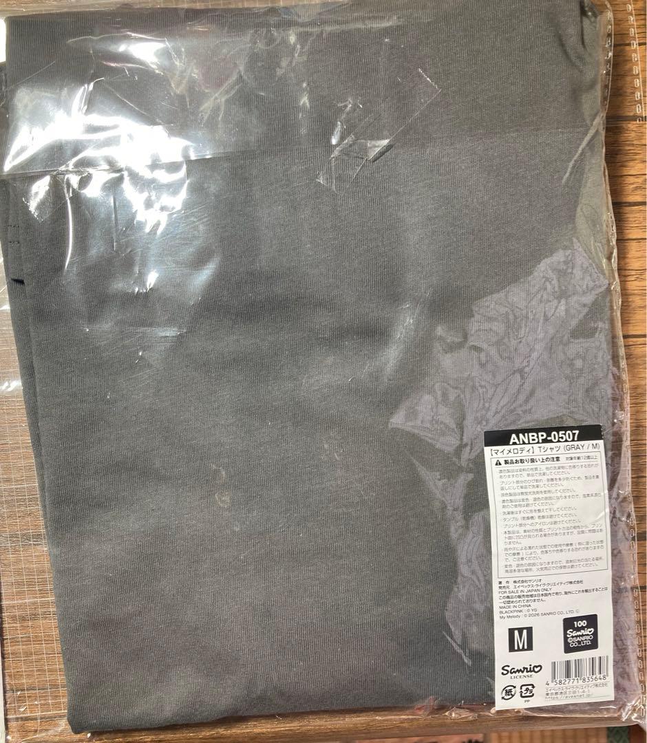 BLACKPINK MY MELODY Tシャツ Mサイズ グレー