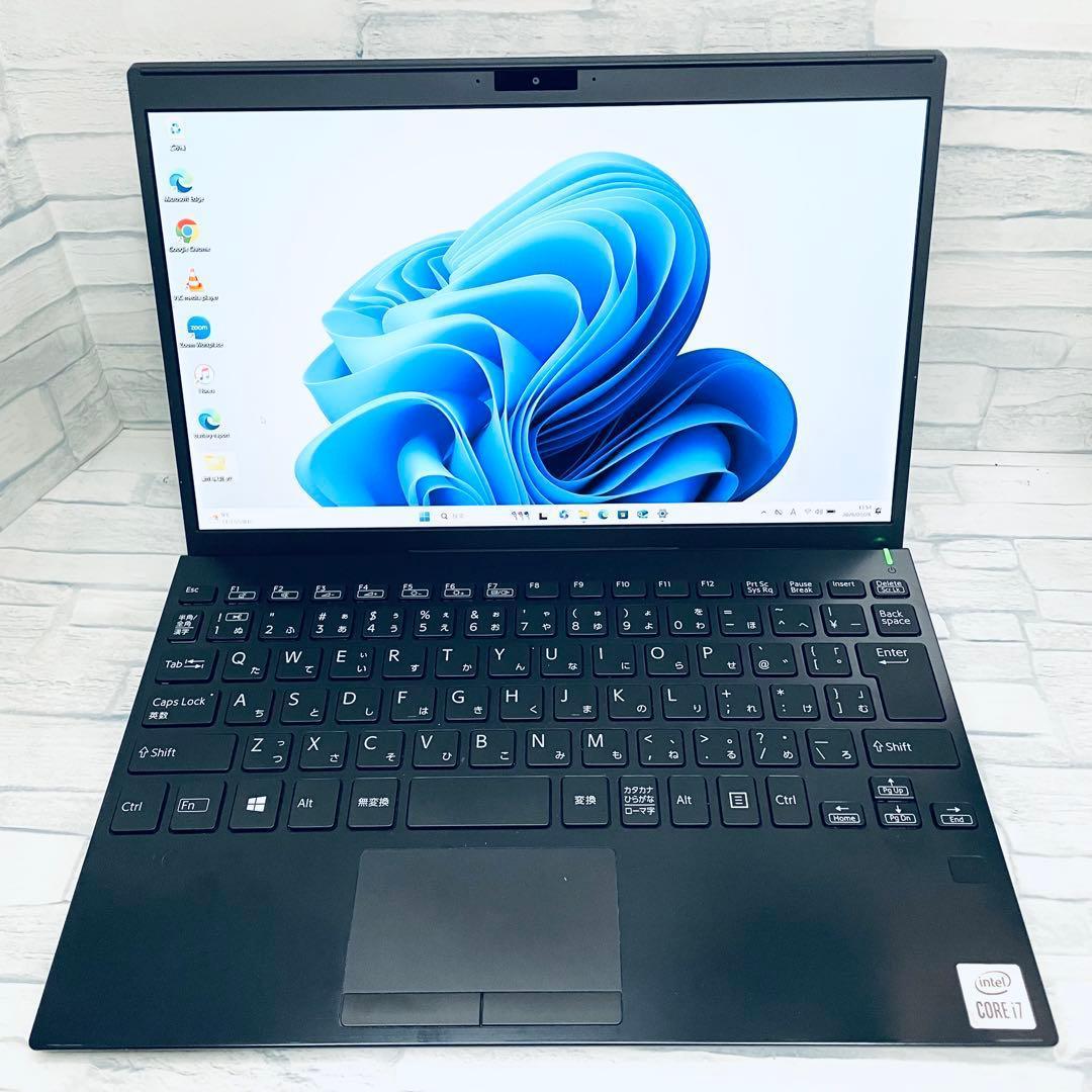 【美品】vaioノートPC 第10世代i7オフィス付 バッテリー良好 16GB