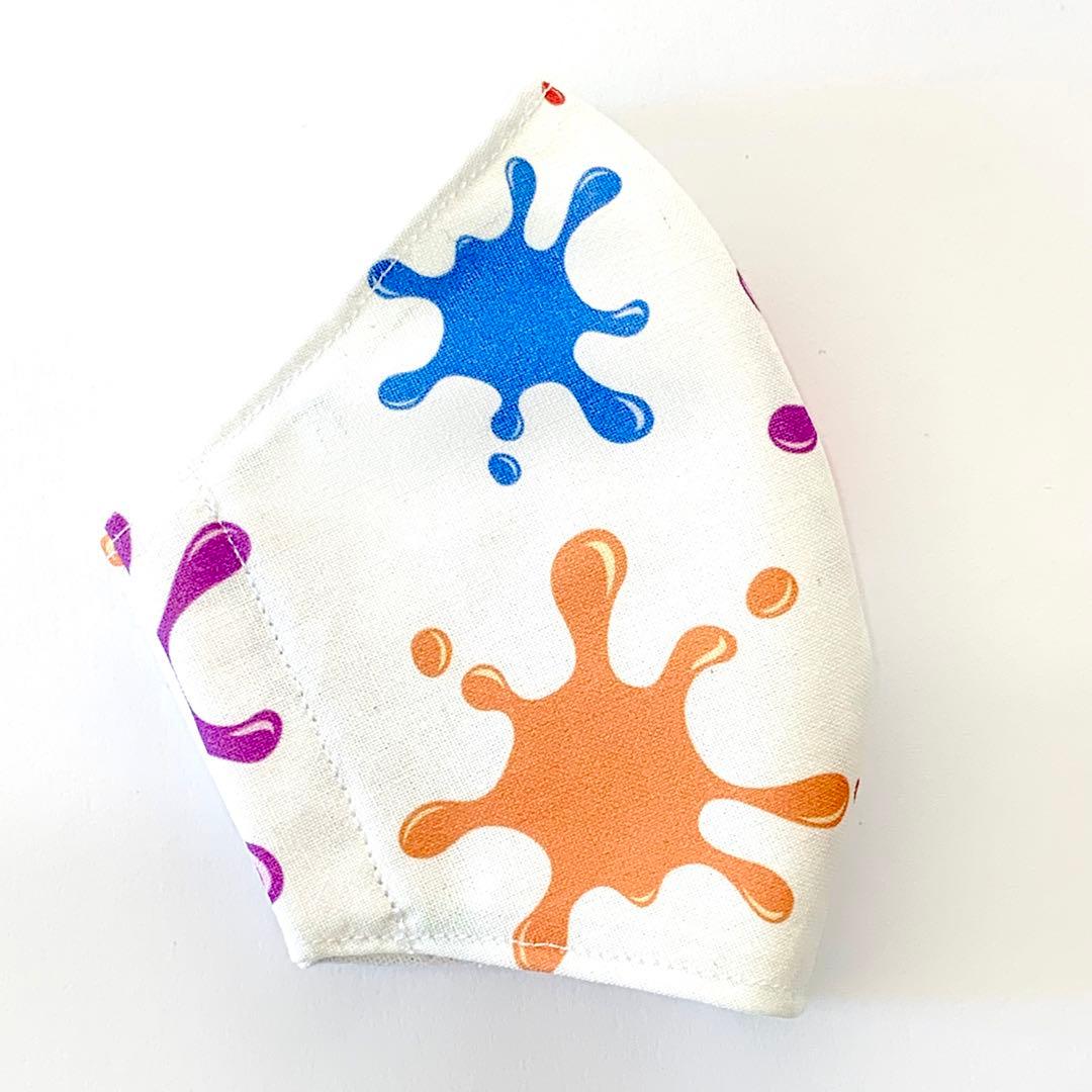 No.535 オーダーマスク　インク　ペンキ　スプラ　ハンドメイド　おまとめ割