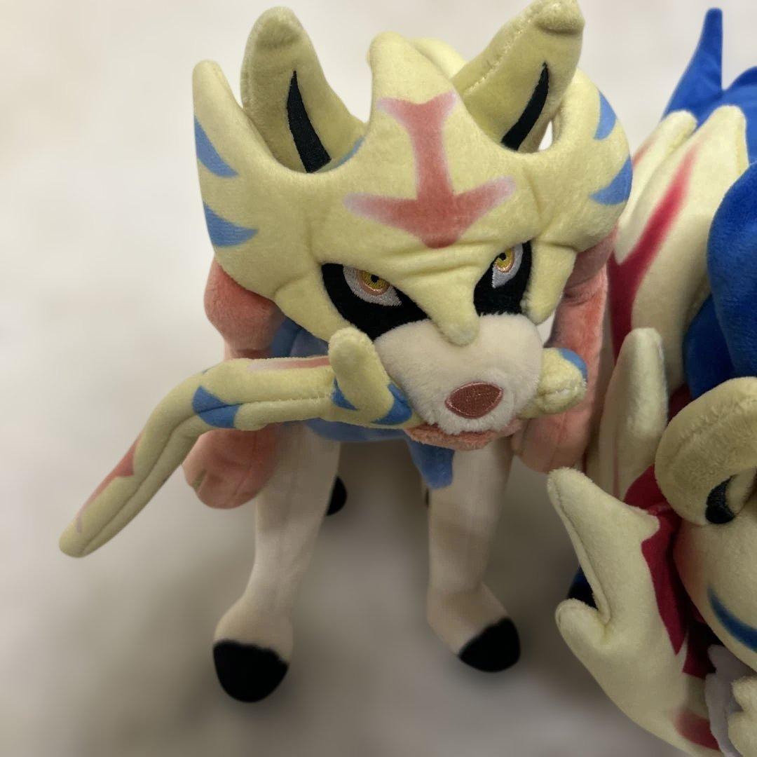 極美品　紙タグ付　ポケモンセンター限定 ザシアン ザマゼンタ ぬいぐるみ 正規品