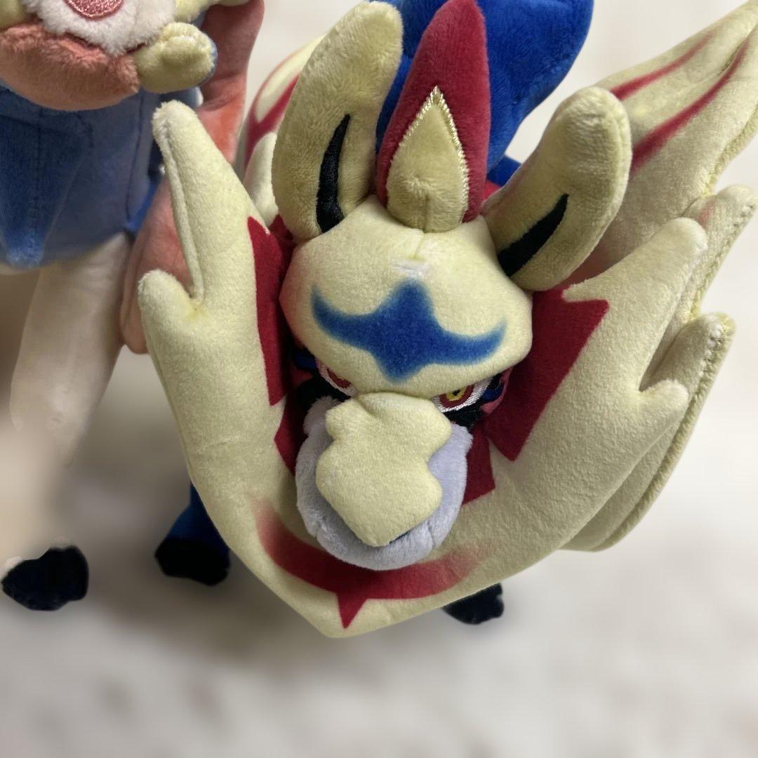 極美品　紙タグ付　ポケモンセンター限定 ザシアン ザマゼンタ ぬいぐるみ 正規品