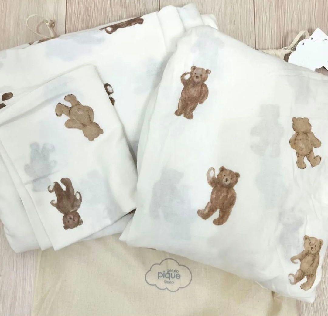 ラスト１点！gelato pique❤新品❤️完売品❤くま柄 3点セットシングル