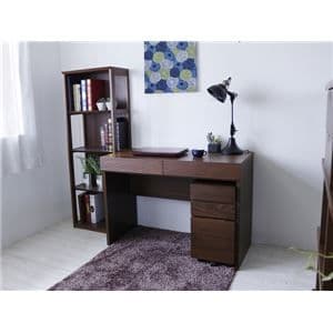 デスク（ウォルナット） 幅約105cm [完成品］