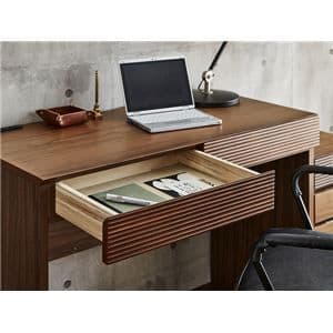 デスク（ウォルナット） 幅約105cm [完成品］