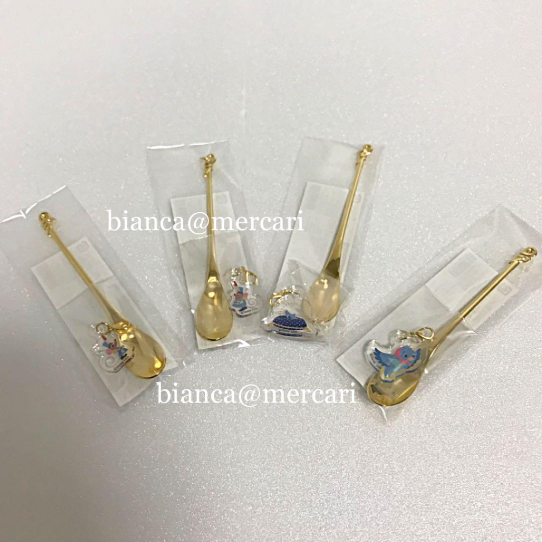 オーマイカフェ チャーム付きマドラー ティースプーン コンプリート 4本