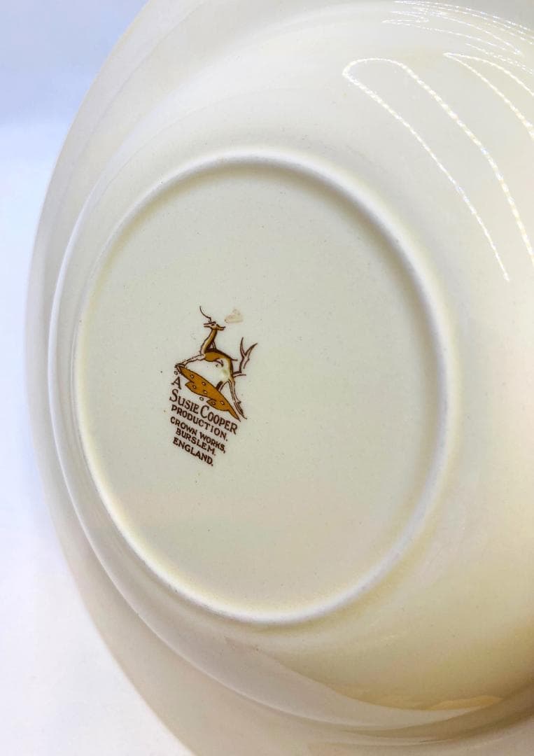 ドレスデンスプレイ ダブルバンド パスタボウル ２枚 英国製 スージークーパー