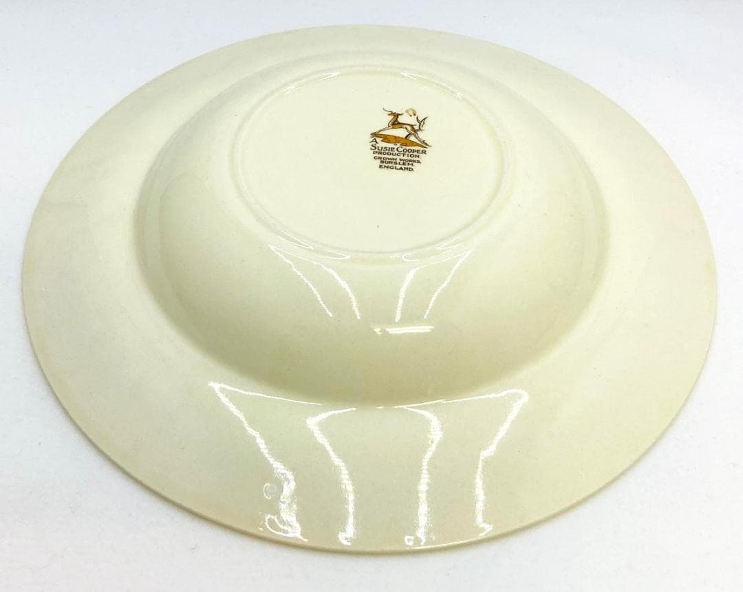 ドレスデンスプレイ ダブルバンド パスタボウル ２枚 英国製 スージークーパー