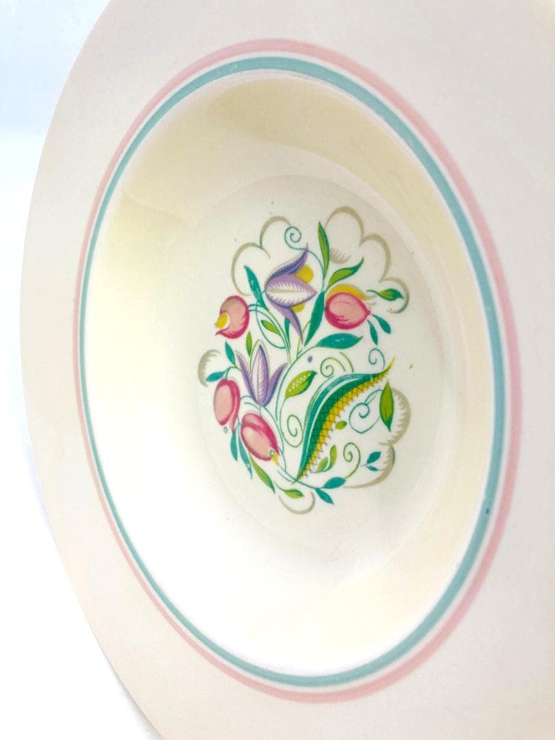 ドレスデンスプレイ ダブルバンド パスタボウル ２枚 英国製 スージークーパー