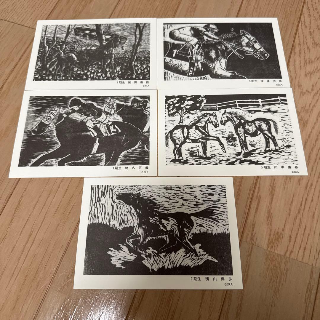 【超貴重品　非売品】JRA 競馬学校　騎手課程　ポストカード　１０枚セット