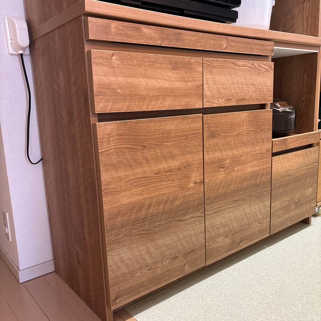 【送料込】LOWYA木目調食器棚【2026/3/15〜3/29発送予定】