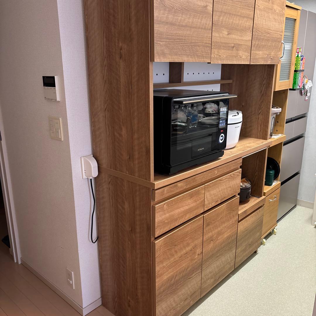 【送料込】LOWYA木目調食器棚【2026/3/15〜3/29発送予定】