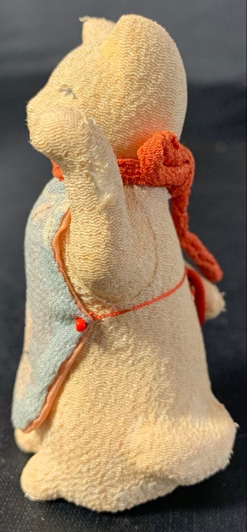 招き猫　ハンドメイド　ちりめん　創作人形