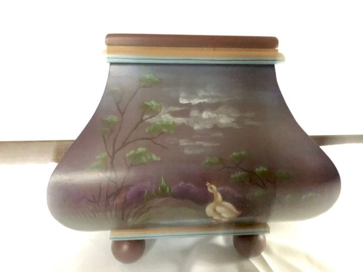 トールペイント　作品　ガラス蓋つきダッチBox Jo Sonja Jansen