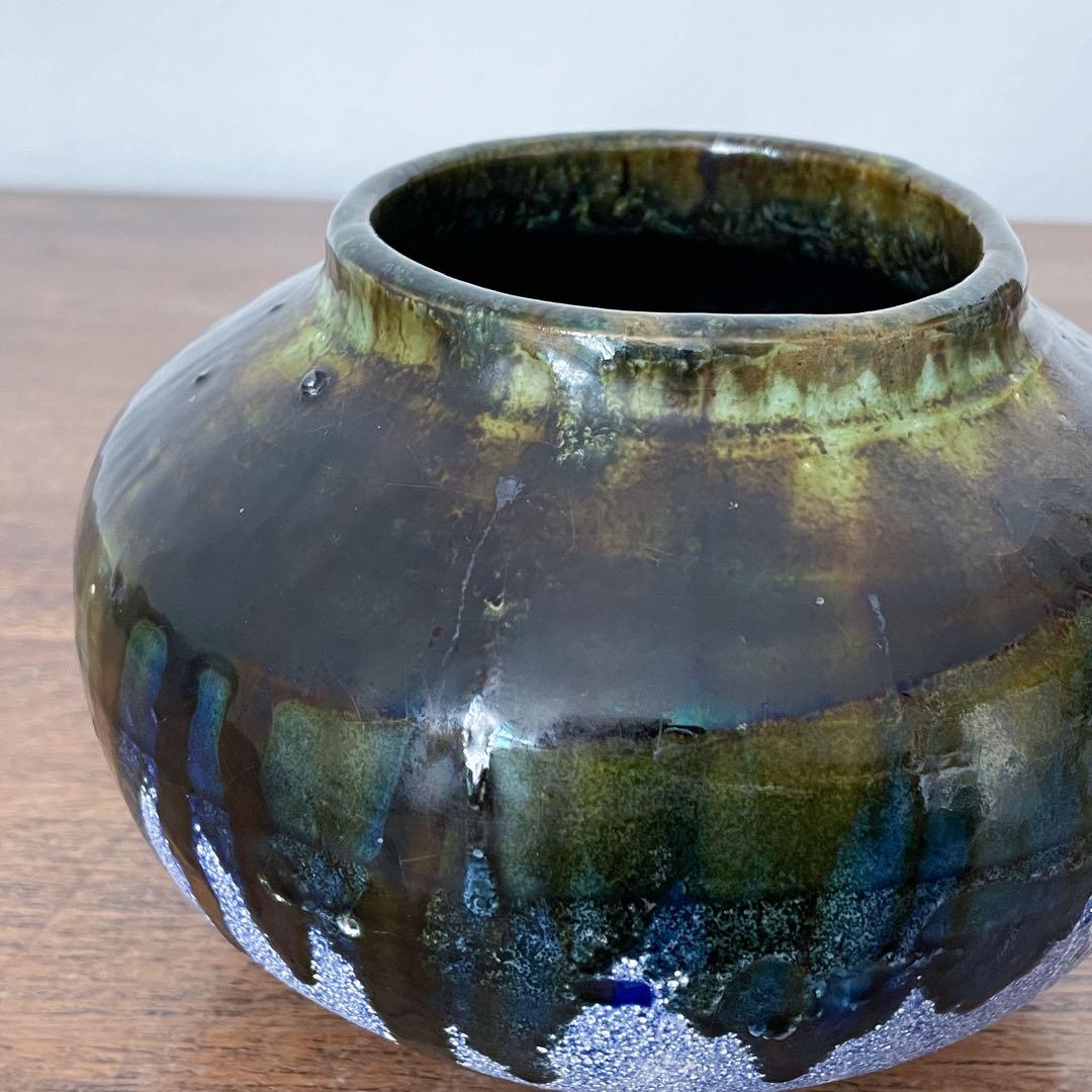 【ドイツ Studio potteryの花瓶 】Fat lava 273